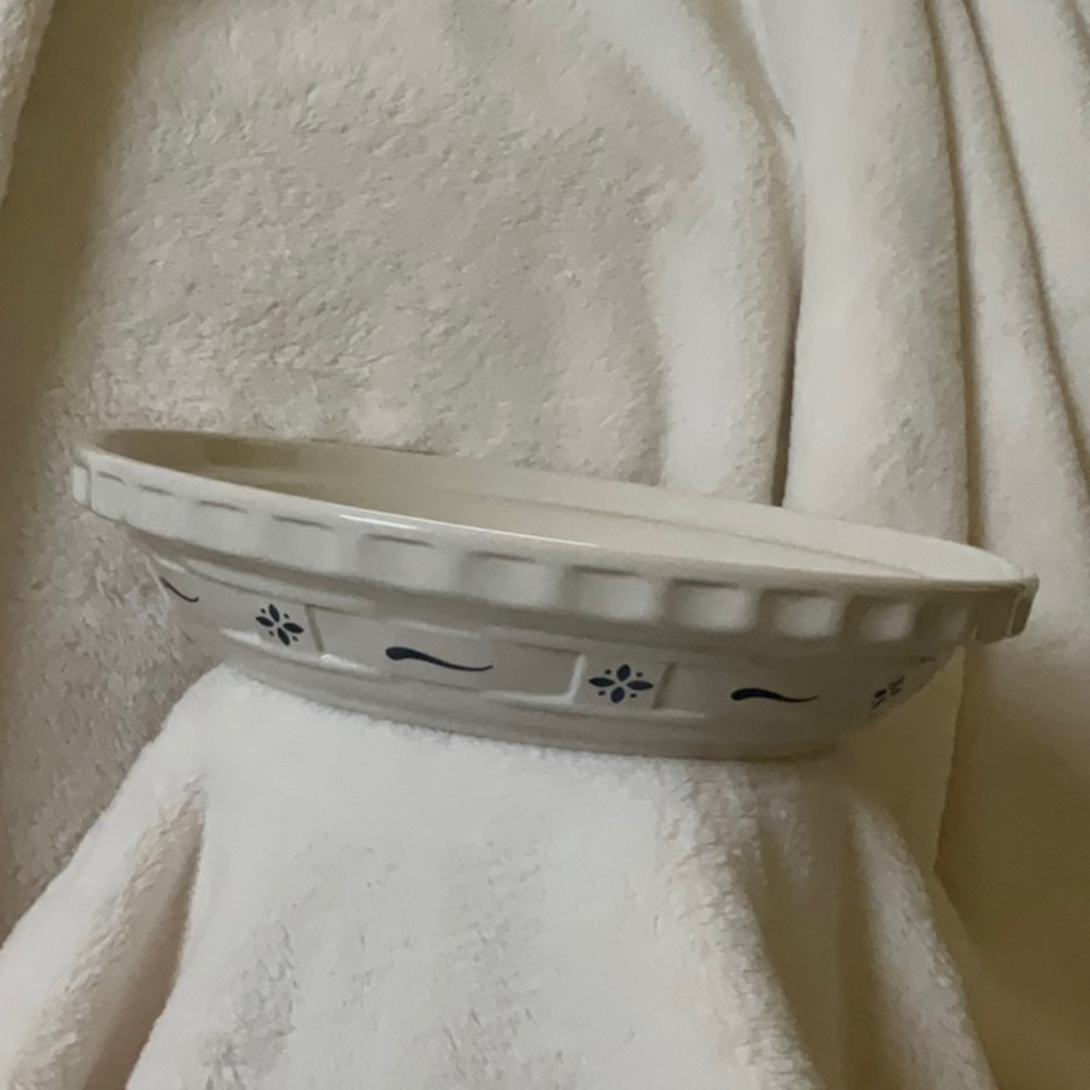 Longaberger Pottery Pie Plate 10”